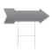 Signmission Gray Arrow Yard Sign Funny Home Decor 30in Wide C-ARROW10-999839 - alternate 1